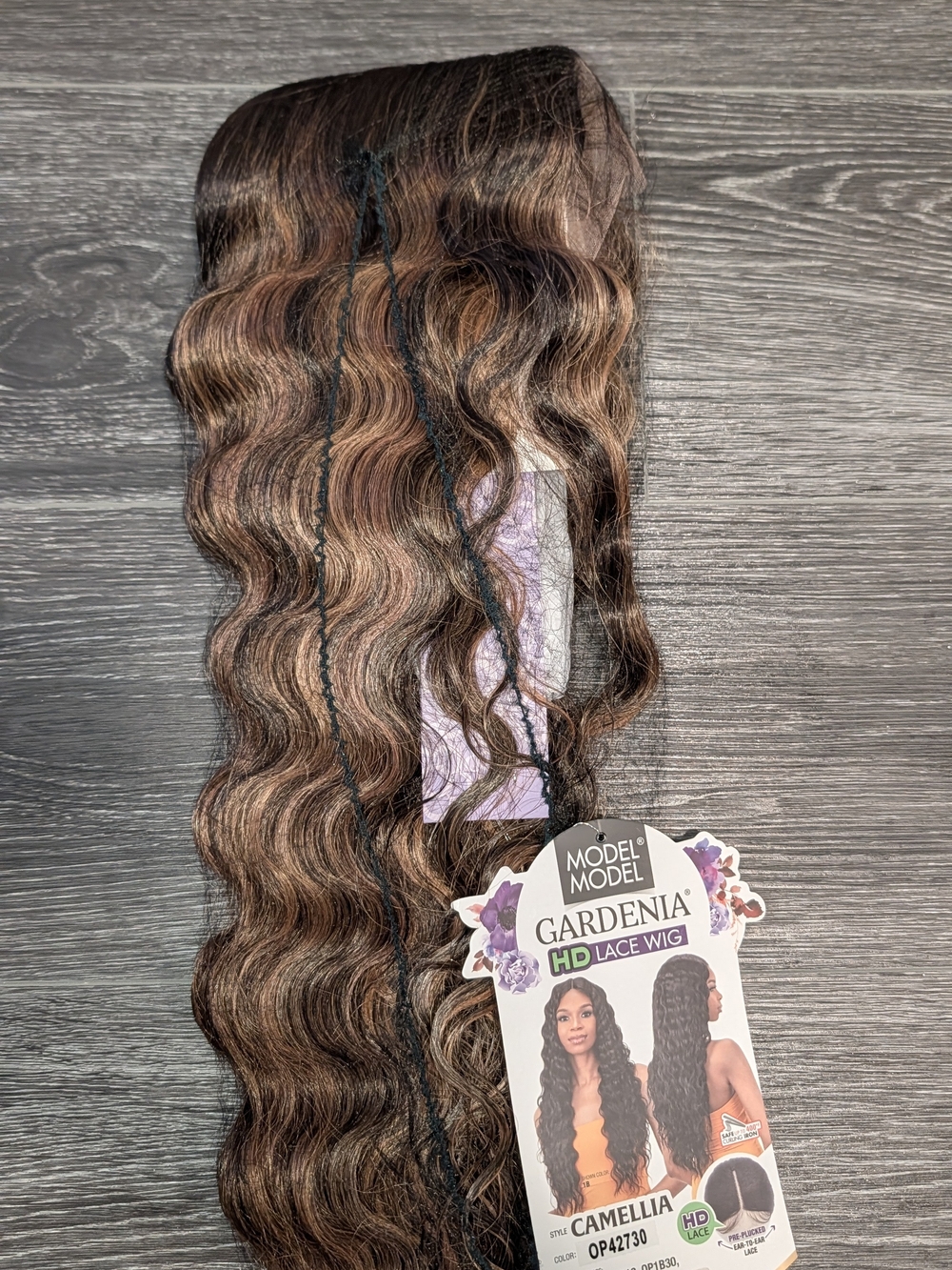 Gardenia Camellia HD Lace Wig - Brown Highlights